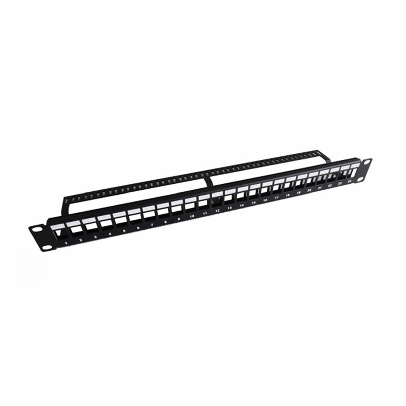UPTEC - Panneau 19" 1U - KeyStone - 24 ports nu RJ45