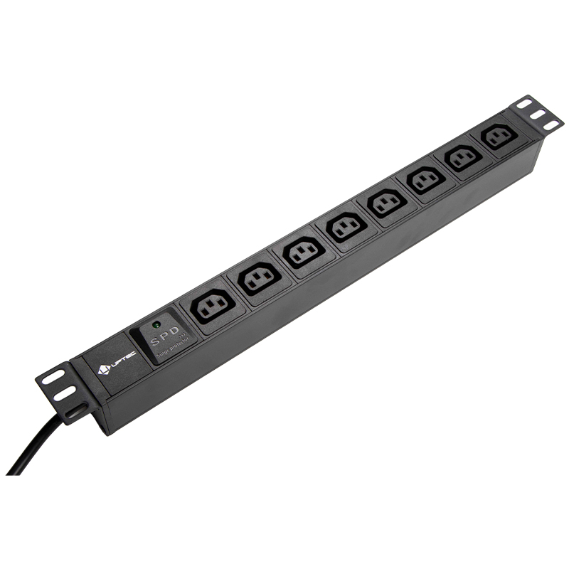 UPTEC - PDU 19" 1U multiprises 8 prises C13 protection 16A - 2m