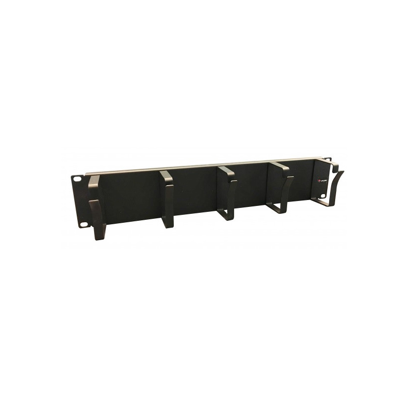UPTEC - Panneau 19" 2U guide passe câble - 5 anneaux - NPR