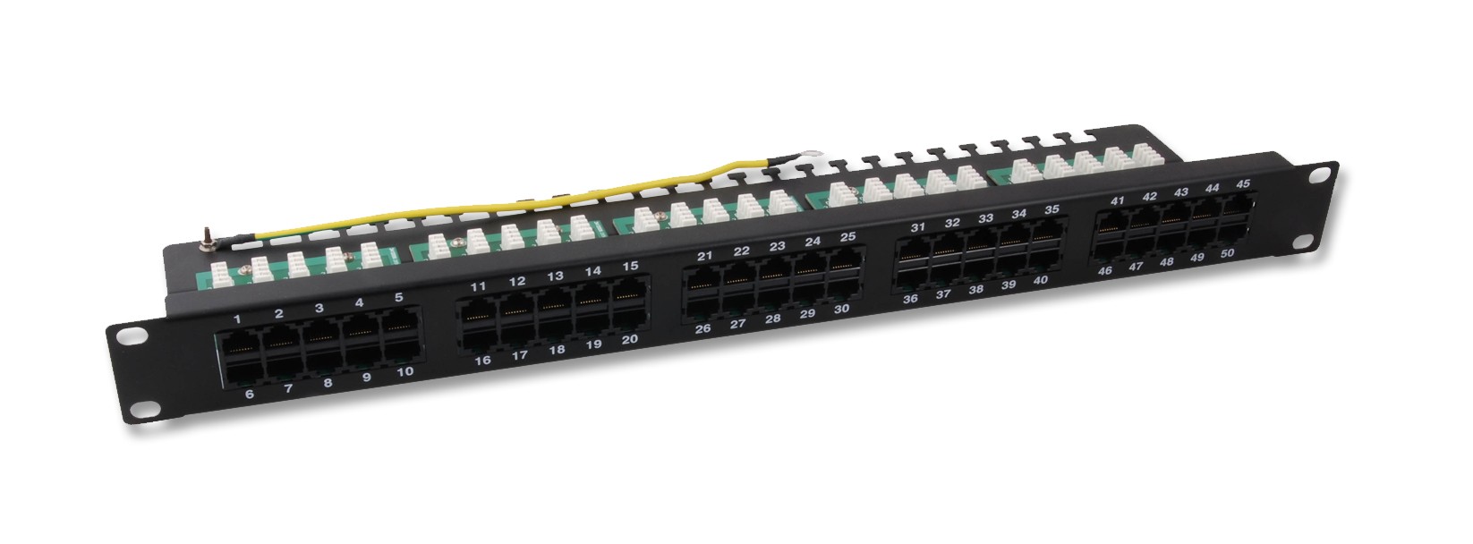 UPTEC - Panneau téléphonique 1U Cat 3 50 ports 3-6/4-5