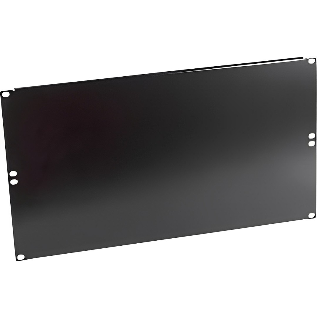 Panneau 19" noir plein 6U