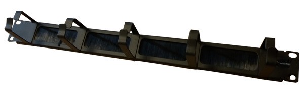 UPTEC - Panneau 19" 1U balai passe câble et 5 anneaux