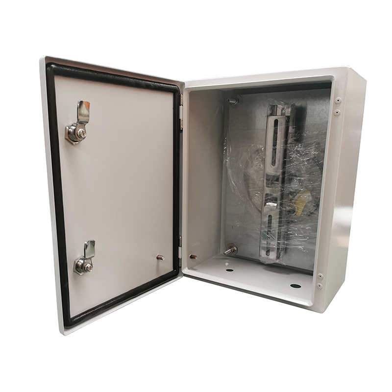 Coffret Vidéo IP65 L300 x H400 x P200mm équipé fixation poteau