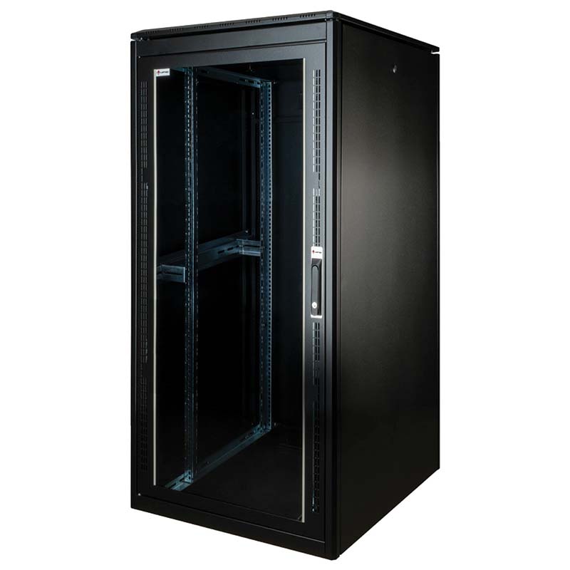 UPTEC v2 - Baie 19" 26U 800x800 (charge 600Kg) porte avant vitrée-NPR