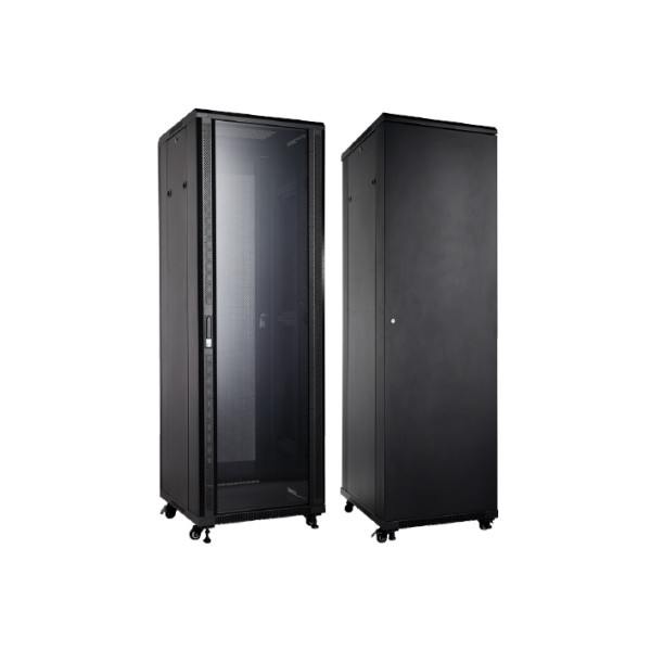 UPTEC - Baie 19" 42U 800x800 (charge 800Kg) porte avant vitrée