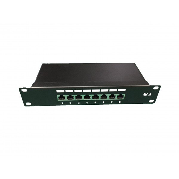 UPTEC - Panneau brassage 10" équipé 8 ports Cat6 FTP