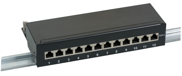 Panneau 10" 1U 12 ports Cat 6 FTP