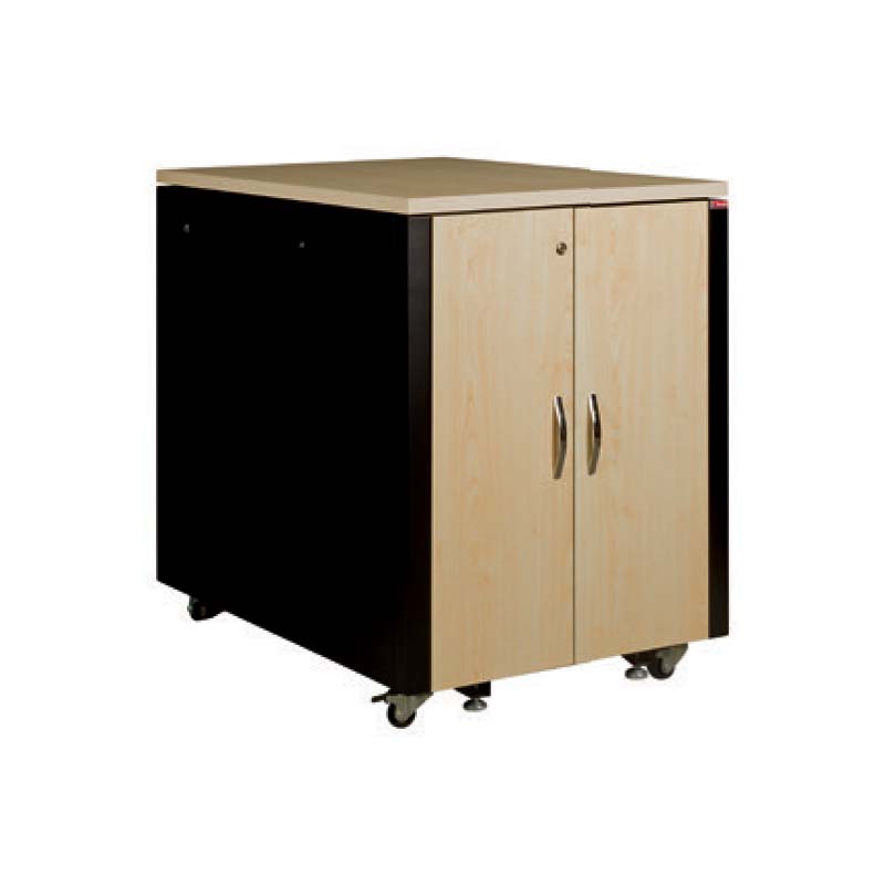 UPTEC v2 Baie insono. 17U L750 P1130 H1000 finit. bois 3 vent. Maple