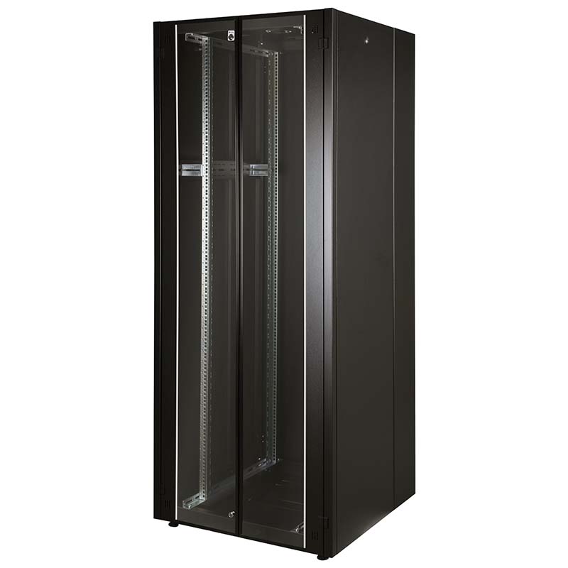 UPTEC v2 - Baie 19" 42U 800x800 charge 600Kg porte AV double vitrée