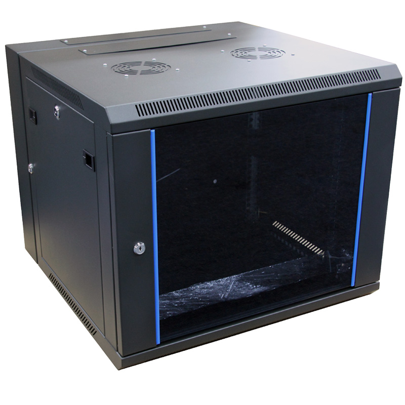 UPTEC - Coffret mural pivotant 19" 9U 600mm - 3 parties