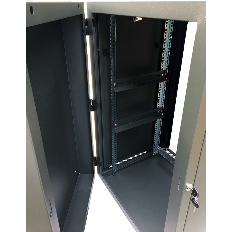 UPTEC - Coffret mural pivotant 19" 18U 600mm - 3 parties