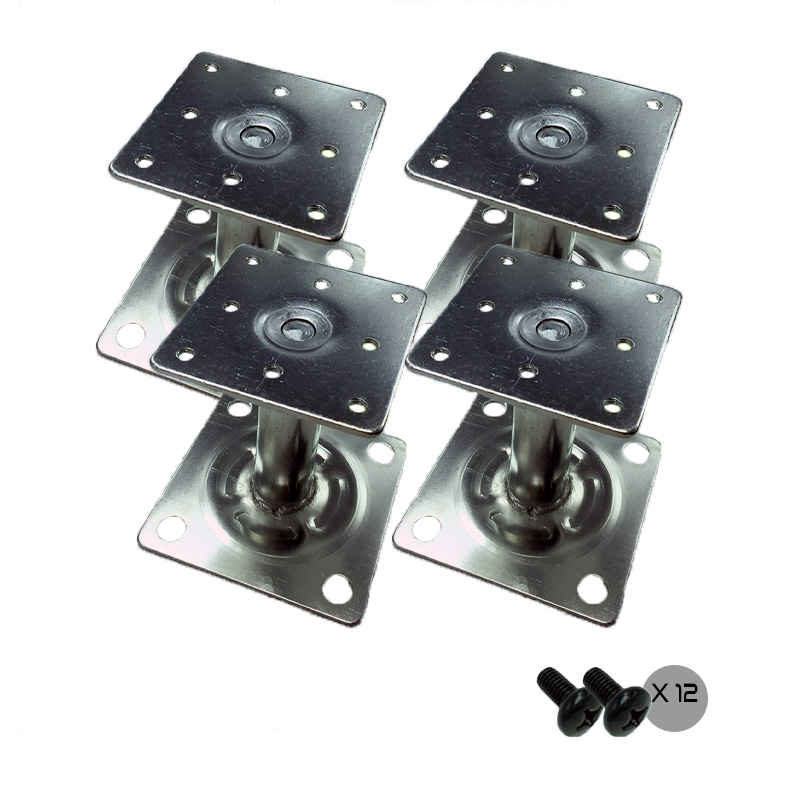 UPTEC - Lot de 4 pieds vérins 35cm pour socle 8063335 & 8063342 EOL