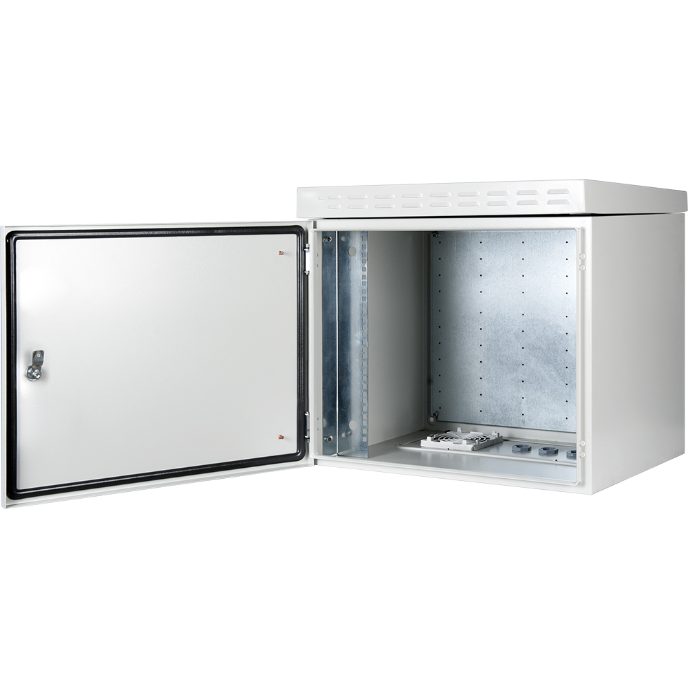 UPTEC v2 - Coffret outdoor 19" 9U 600x450mm IP55 - IK10 - Gris-NPR