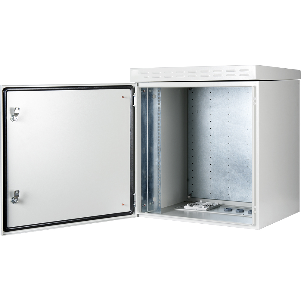 UPTEC v2 - Coffret outdoor 19" 12U 600x450mm IP55 - IK10 - Gris
