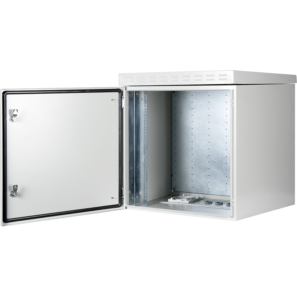 UPTEC v2 - Coffret outdoor 19" 12U 600x600mm IP55 - IK10 - Gris-NPR