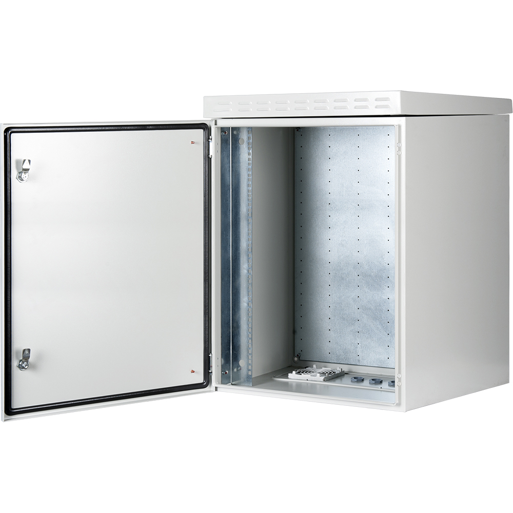 UPTEC v2 - Coffret outdoor 19" 16U 600x600mm IP55 - IK10 - Gris-NPR