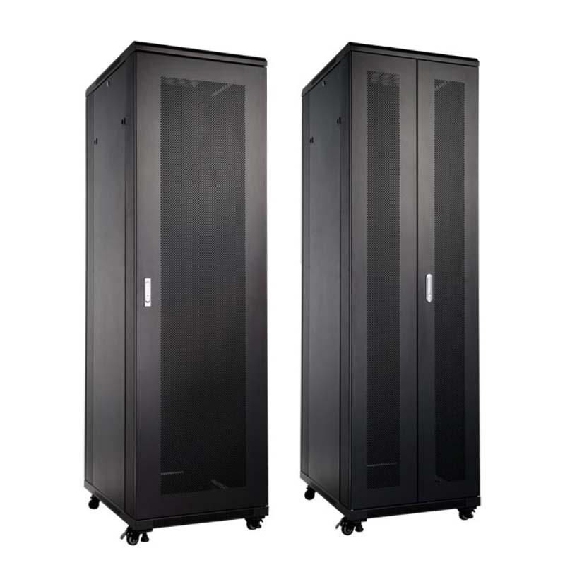 UPTEC - Baie 19" 47U 800x1000 (800Kg) portes AV perfo AR double perfo