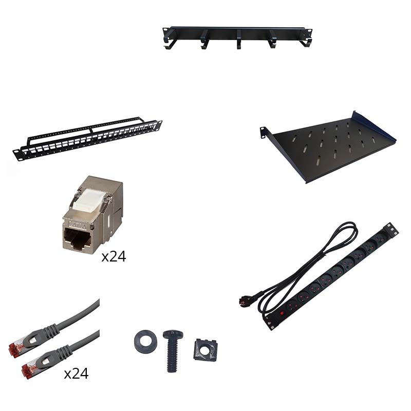 UPTEC - Pack câblage 19" Catégorie 6A