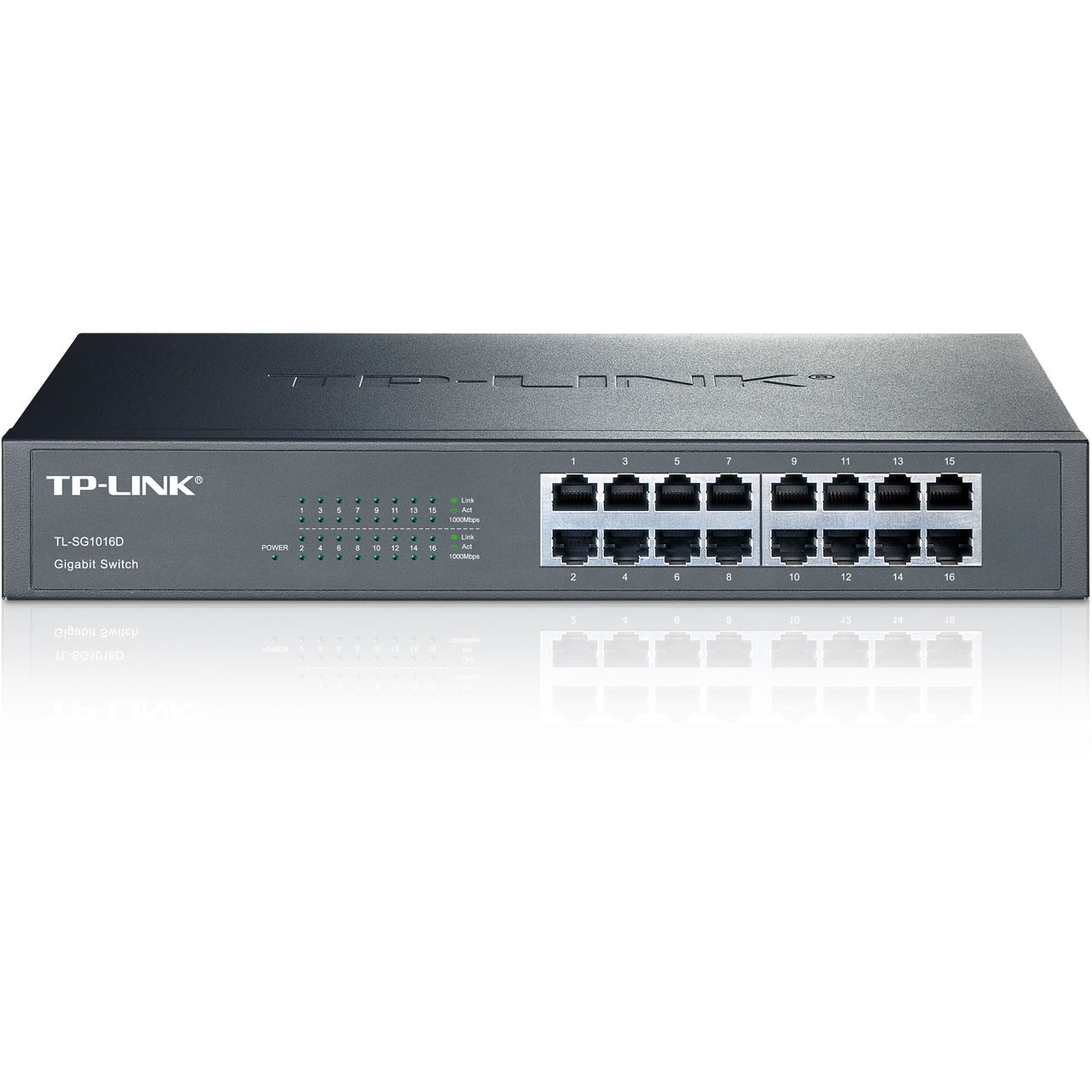 TP-LINK TL-SG1024D Switch 24 Ports Gigabit (Bureau/Rackable, Boîtier Métal)  - Switch réseau