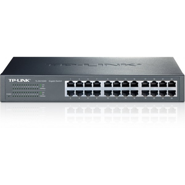 TP-LINK - Switch 24 ports bureau rackable Gigabit - TL-SG1024D - NPR