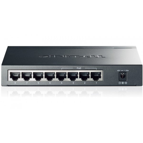 TP-LINK - Switch 8 ports Gigabit dont 4 PoE - TL-SG1008P