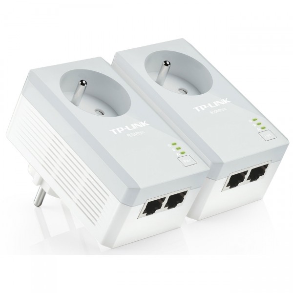 TP-LINK Kit 2 CPL AV600 2 ports Ethernet prise gigogne TL-PA4025P KIT