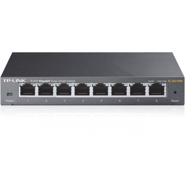 TP-LINK - Switch EasySmart 8 ports Gigabit 4 ports PoE - TL-SG108E