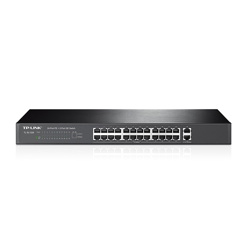 TP-LINK – Switch 24 ports 10/100Mbps + 2 ports Gigabit – TL-SL1226
