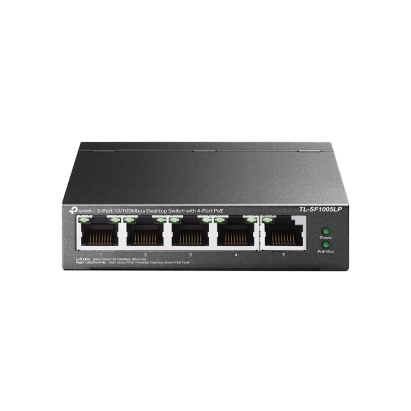 TP-LINK - Switch bureau 5 ports 10/100 dont 4 PoE - TL-SF1005LP