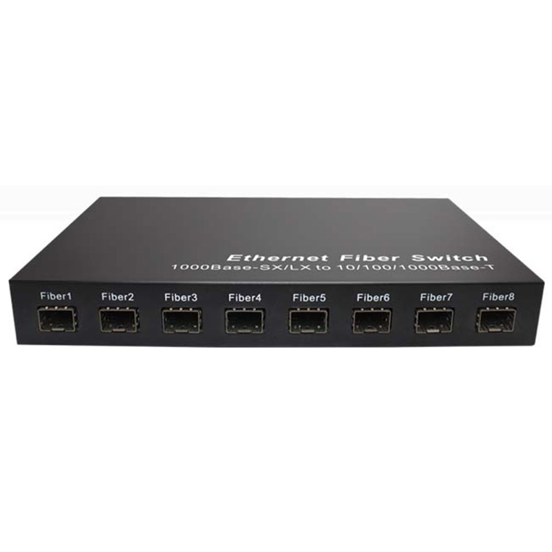 UPTEC - Switch 8 ports fibres & 2 ports RJ45 Gigabit