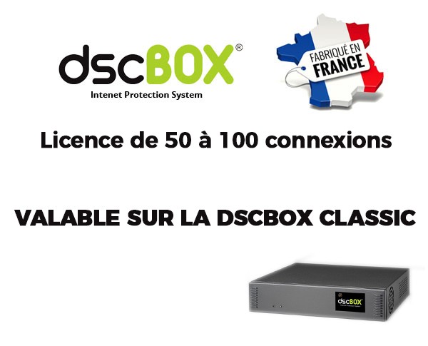 Licence 50 à 100 utilisateurs dscBOX Classic