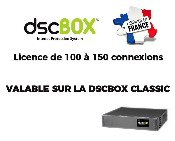 Licence 100 à 150 utilisateurs dscBOX Classic