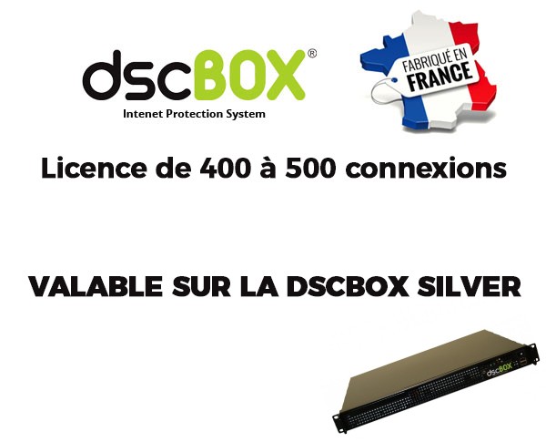 Licence 400 à 500 utilisateurs dscBOX Silver