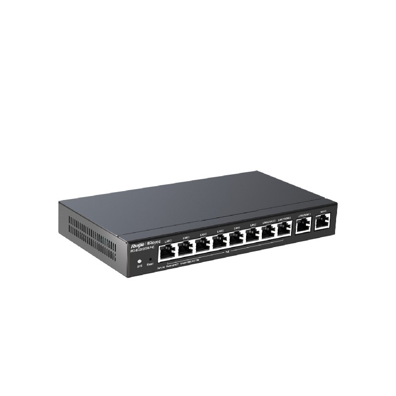 REYEE - Routeur Gigabit 10 ports dont 8 PoE (110W) RG-EG310GH-P-E