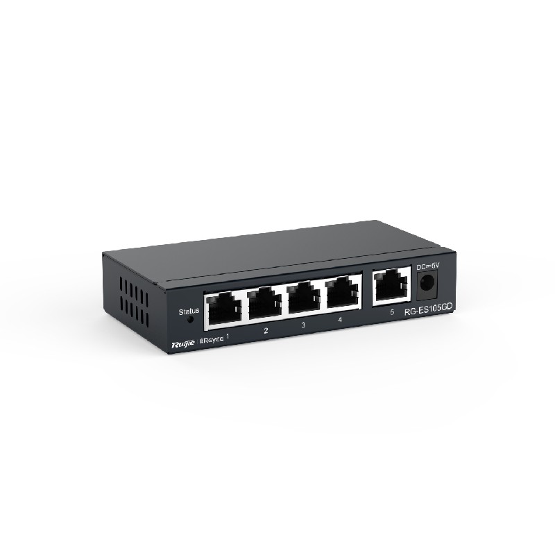 REYEE - Switch 5 ports Gigabit boitier métal RG-ES105GD
