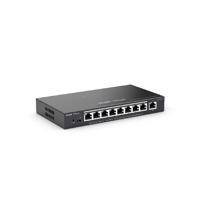 REYEE - Switch Cloud niveau 2 9 ports Giga 8 PoE+120W RG-ES209GC-P