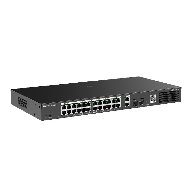 REYEE - Switch Cloud 28 ports Giga 24 PoE+370W 2combo RG-ES228GS-P