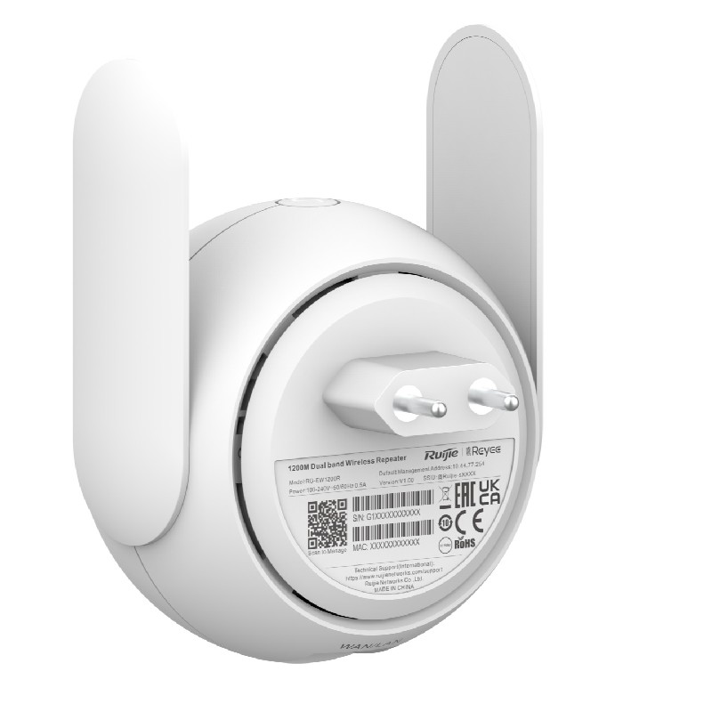 REYEE - Répéteur Wi-Fi 5 format prise RG-EW1200R