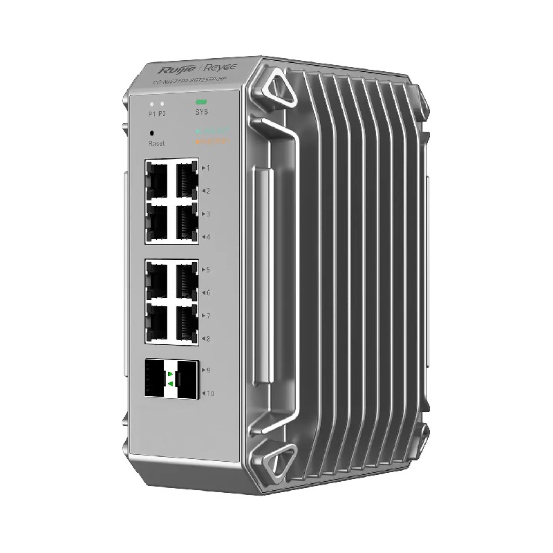 REYEE - Switch Industriel Niveau 2 8 Ports PoE+ 2 SFP