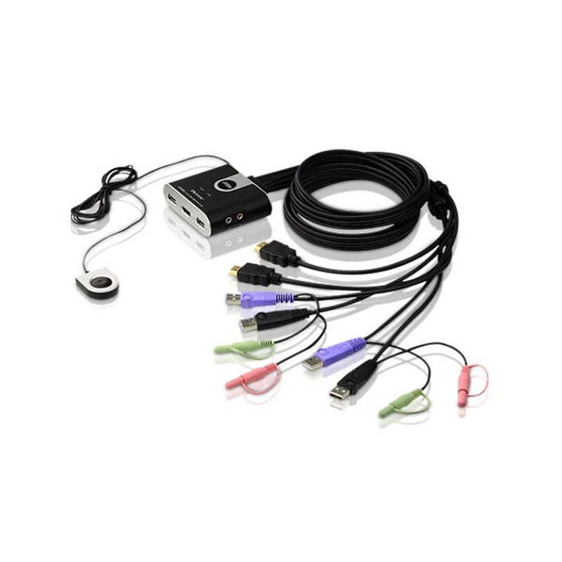 ATEN - CS692 - Commutateur KVM câble HDMI/audio USB - 2 ports NPR