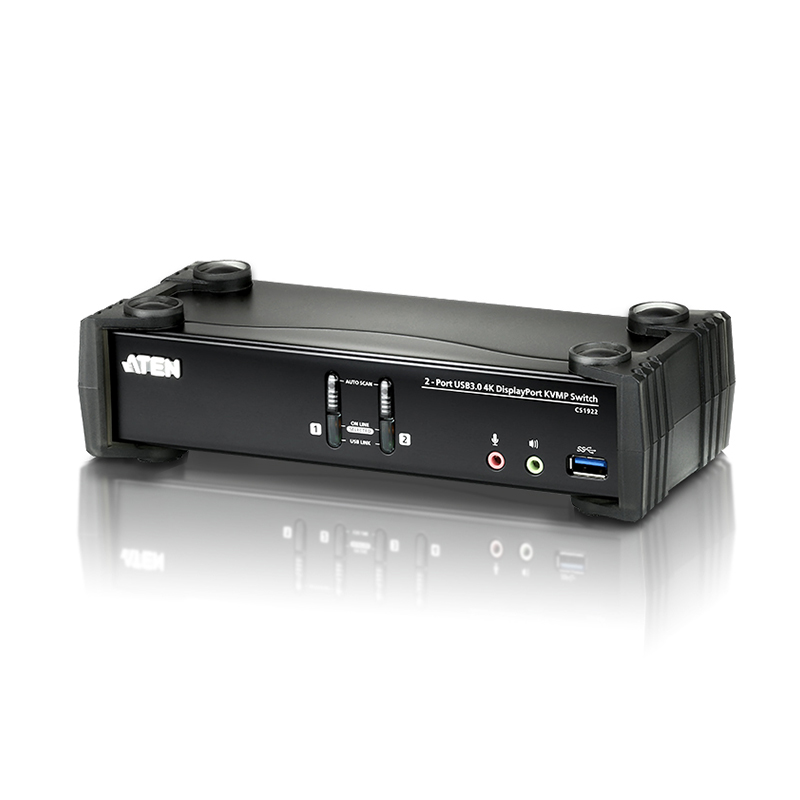 ATEN - CS1922 - Commutateur KVMP Displayport 4K 2ports USB3.0 - NPR