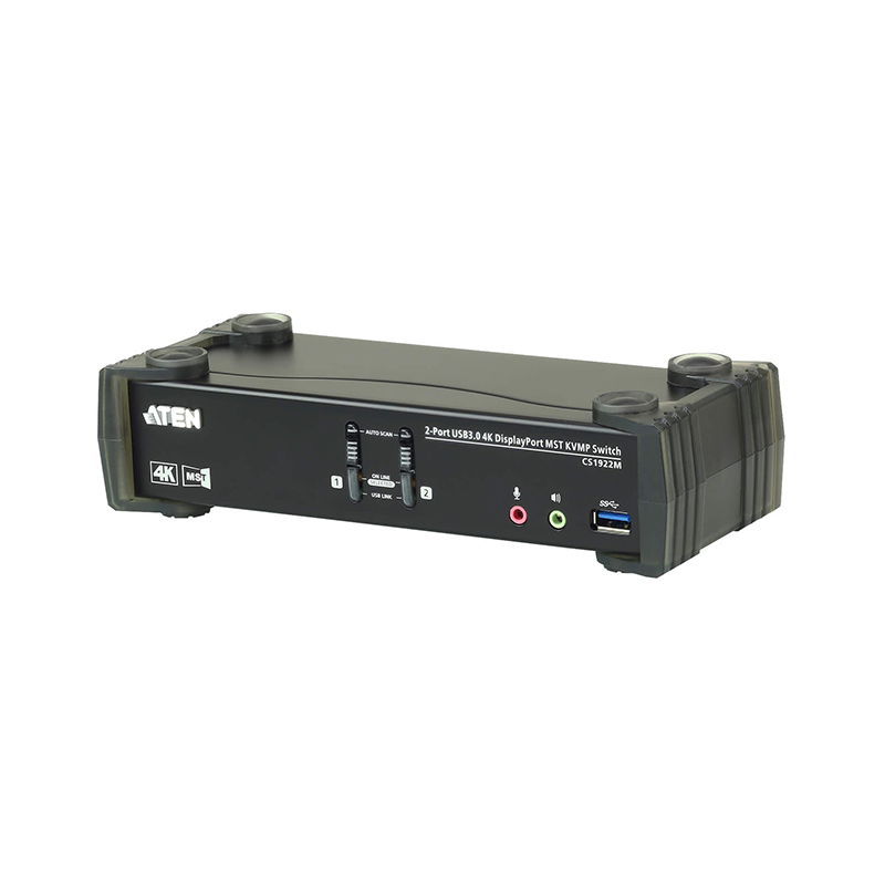 ATEN - CS1922M - Commutateur KVMP™ MST DisplayPort 4K 2 x USB 3.0 NPR