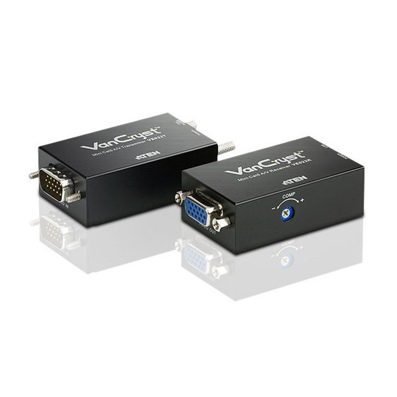 ATEN - VE022 - Extendeur Cat5 Mini VGA/audio (1280x1024@150m) EOL