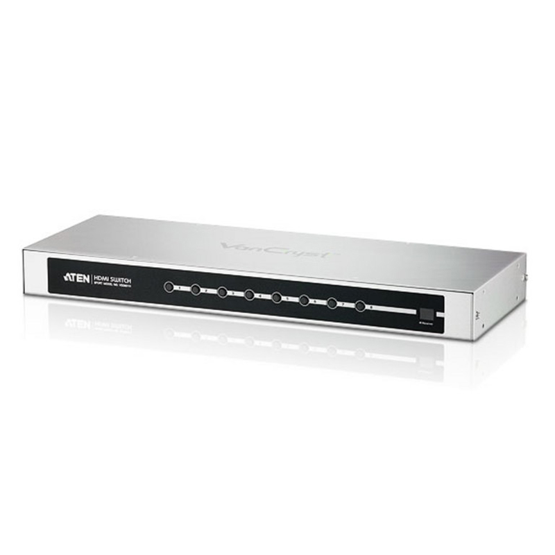 ATEN - VS0801H - Switch HDMI 8 ports 1080p + audio - télécommande IR