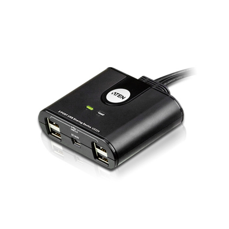 ATEN-US224-Commutateur partage des périphériques USB2.0 2x4ports EOL