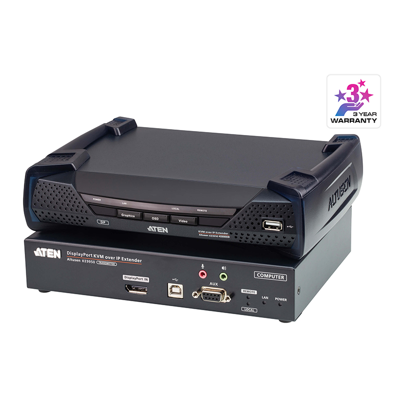 ATEN - KE9950 - Système extension KVM un affichage DP 4K sur IP