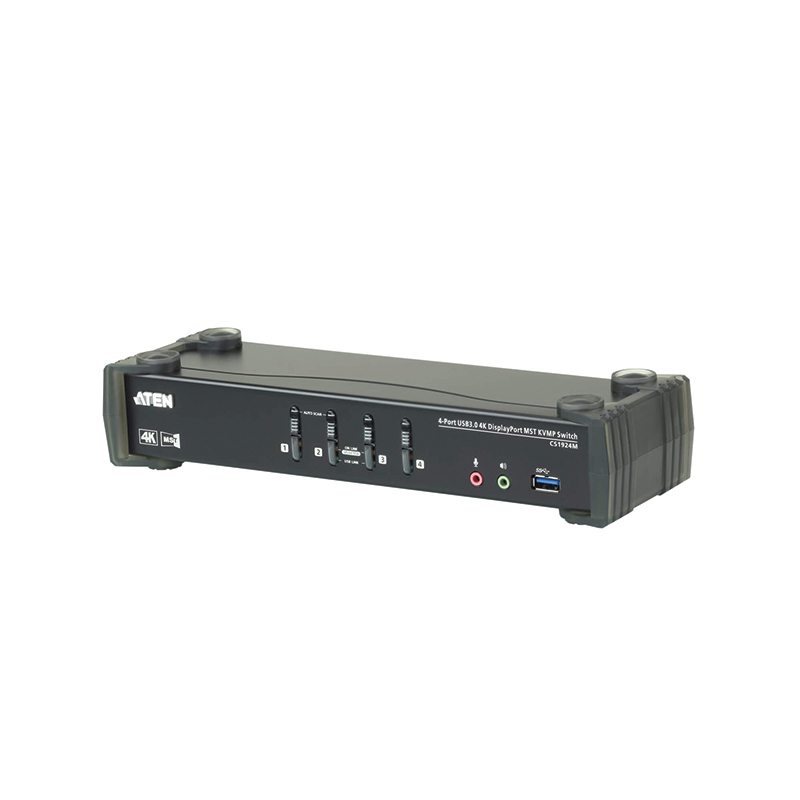 ATEN - CS1924M - Commutateur KVMP™ MST DisplayPort 4K 4 x USB 3.0 NPR