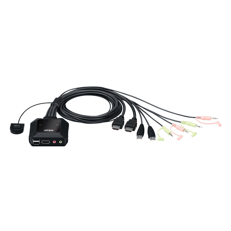 ATEN - CS22H - Commutateur KVM câble HDMI 4K USB 2 ports - NPR