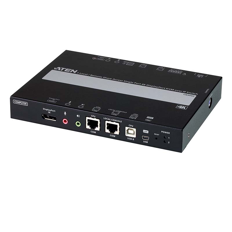 ATEN - CN9950 - Commutateur KVM DP 4K 1 port IP partage local/dis NPR