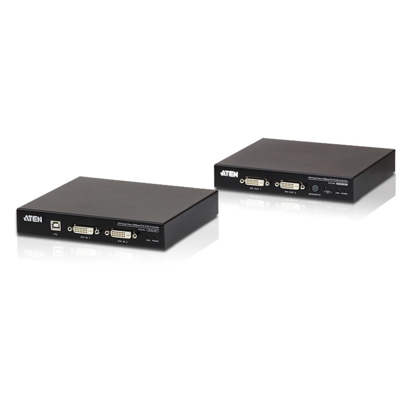 ATEN - CE624 - Système extension KVM USB DVI Dual View HDBaseT™ 2.0